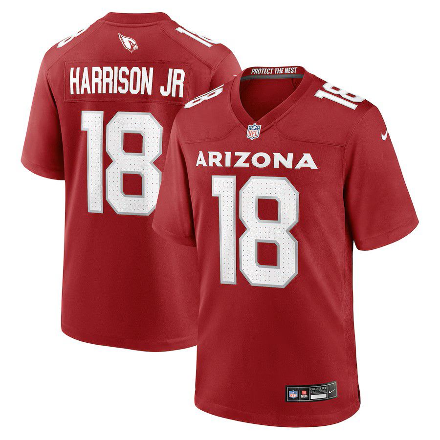 Men Arizona Cardinals #18 Marvin Harrison Jr 2025 Nike Cardinal Player Game NFL Jersey